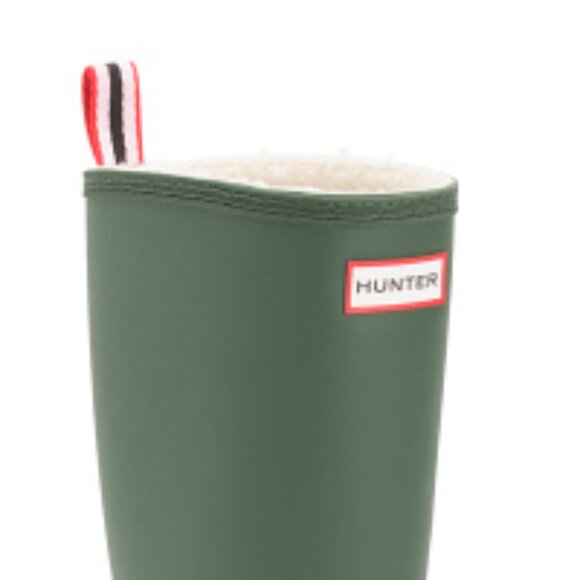 NEW HUNTER Play Insulated Faux Shearling Tall Rain boots for women 510 8S4 - Picture 3 of 7